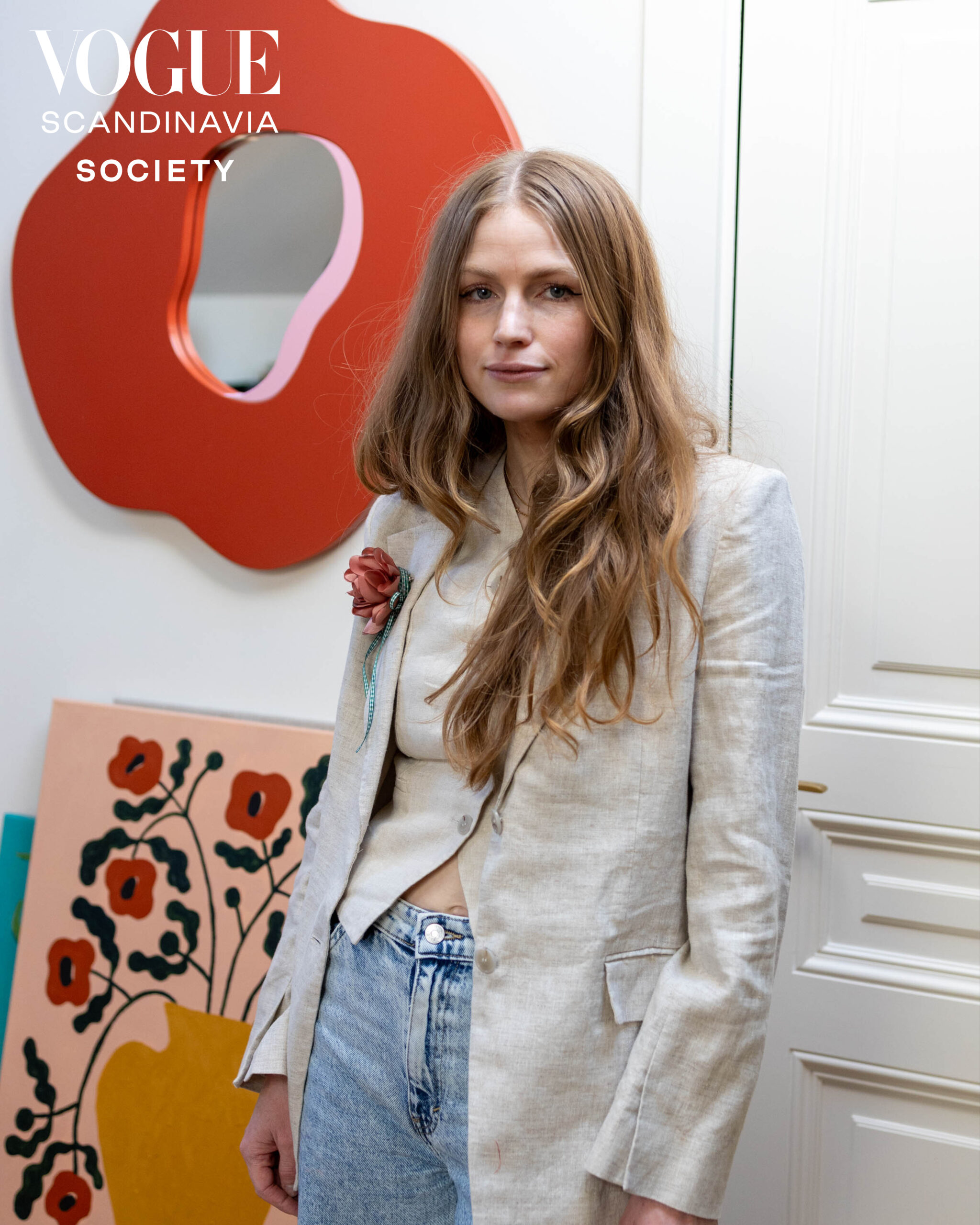 Madelen Möllard in her studio from event with Vogue Scandinavia Society