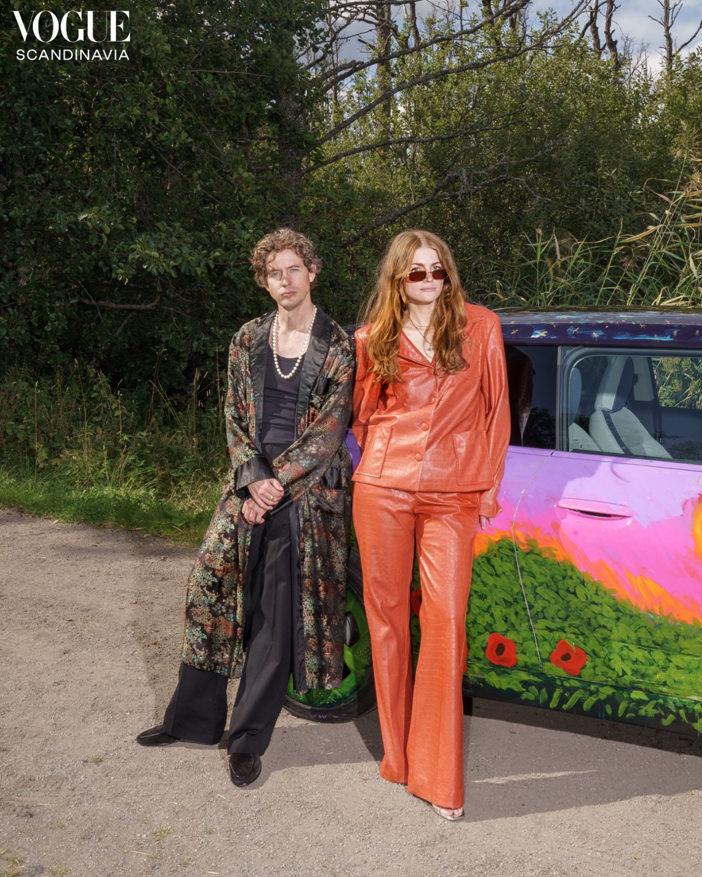 Painted MINI Cooper art car by Madelen and Robert Möllard for MINI and Vogue Scandinavia.