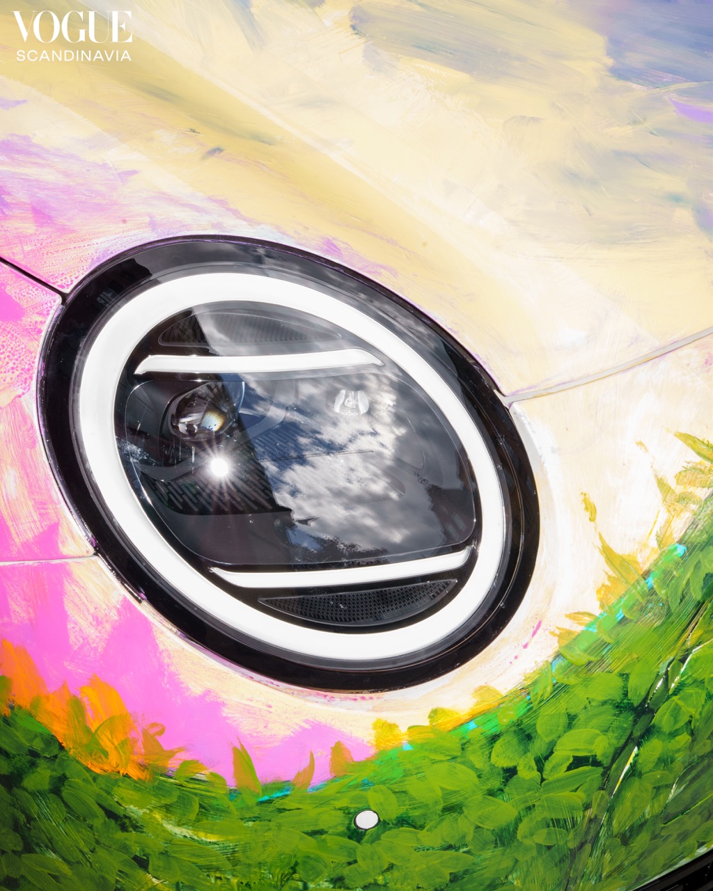 Painted MINI Cooper art car by Madelen and Robert Möllard for MINI and Vogue Scandinavia.
